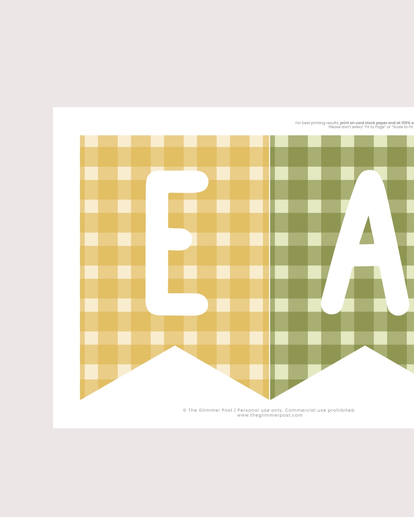 Happy Easter Banner Garland Printable