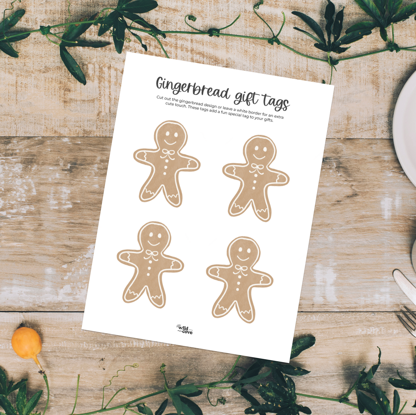 Gingerbread Gift Tags
