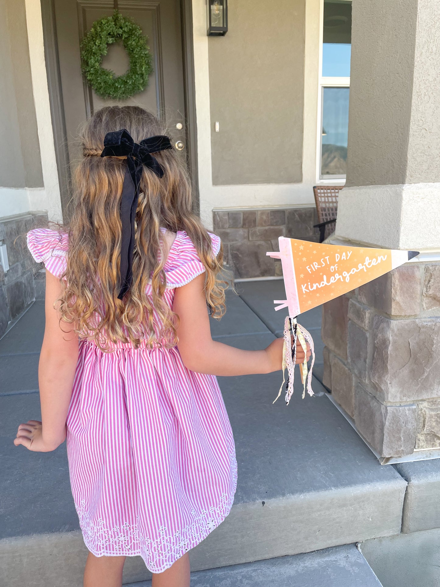 First Day Of School Pennant Flags