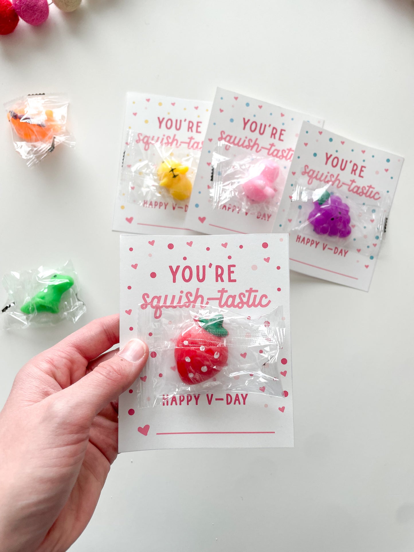You're squish-tastic — Printable Valentines