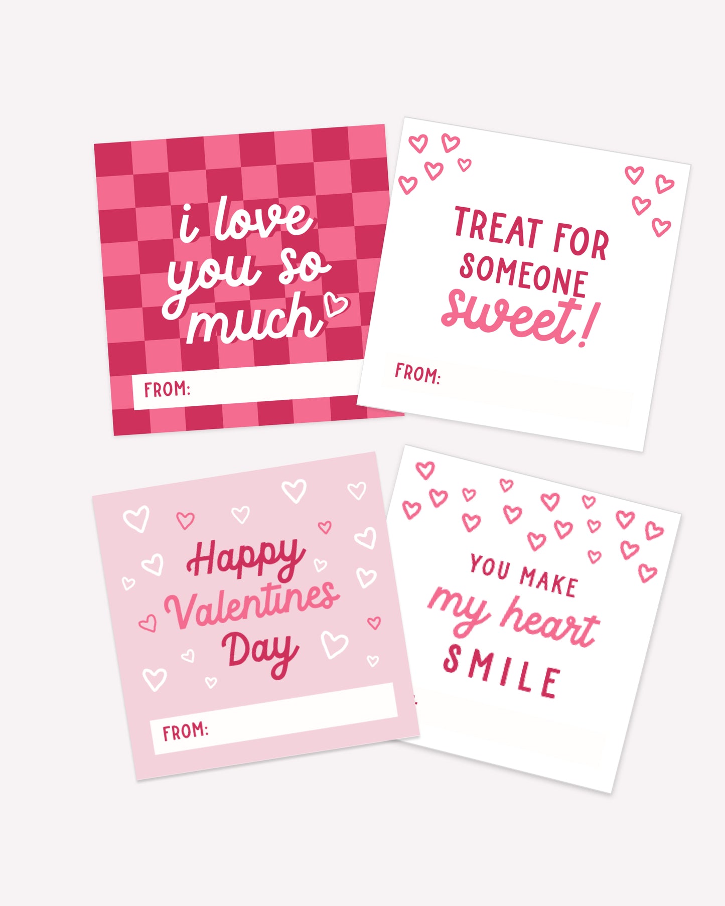 Valentine's Day Variety Cards — Printable Valentines
