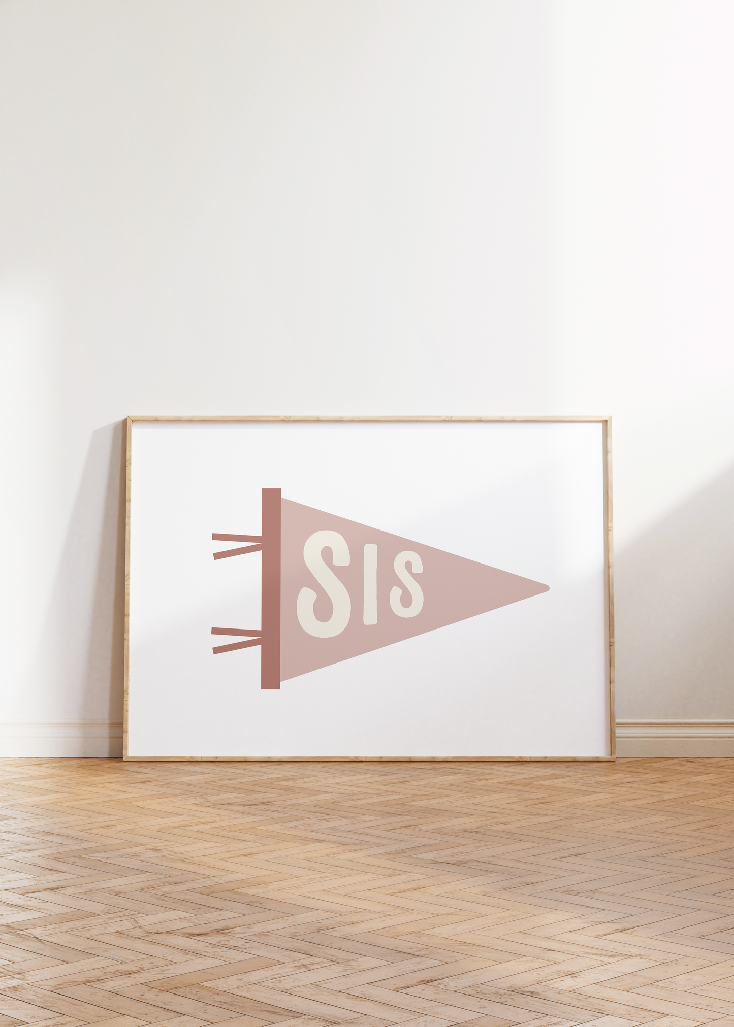 Sis and Bro Pennant Flag Prints