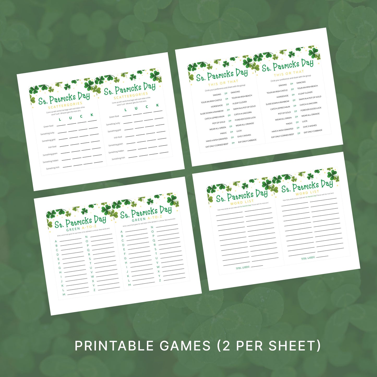 St. Patrick's Day Games