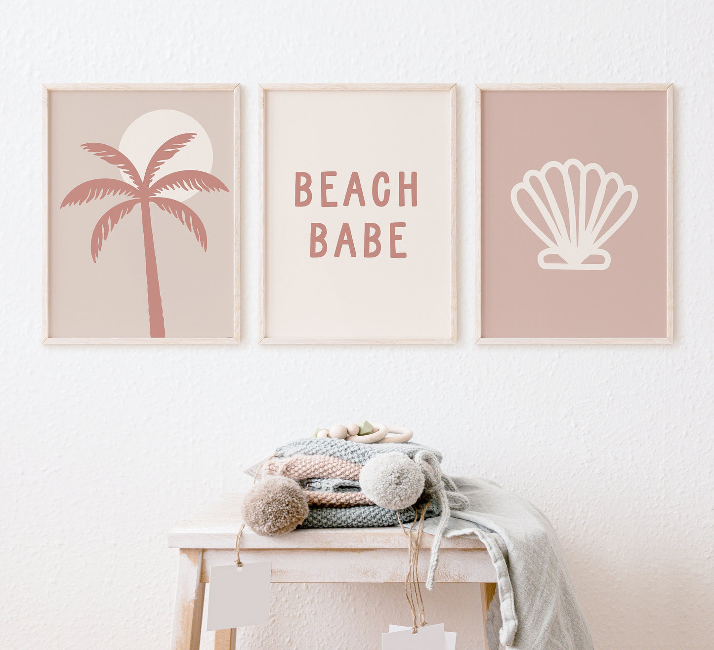 Beach Babe Wall Print Set of 3