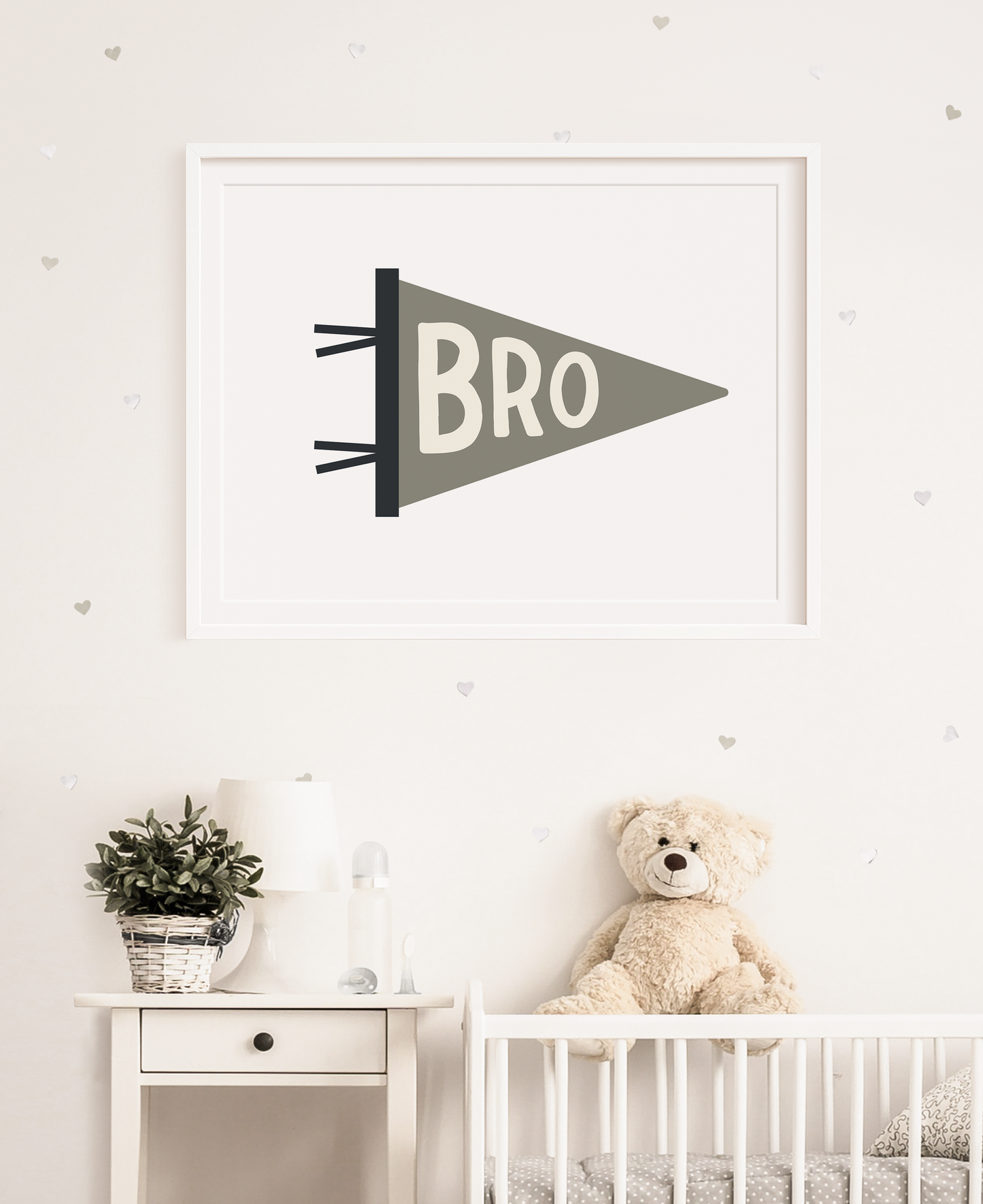 Bro Pennant Flag Print