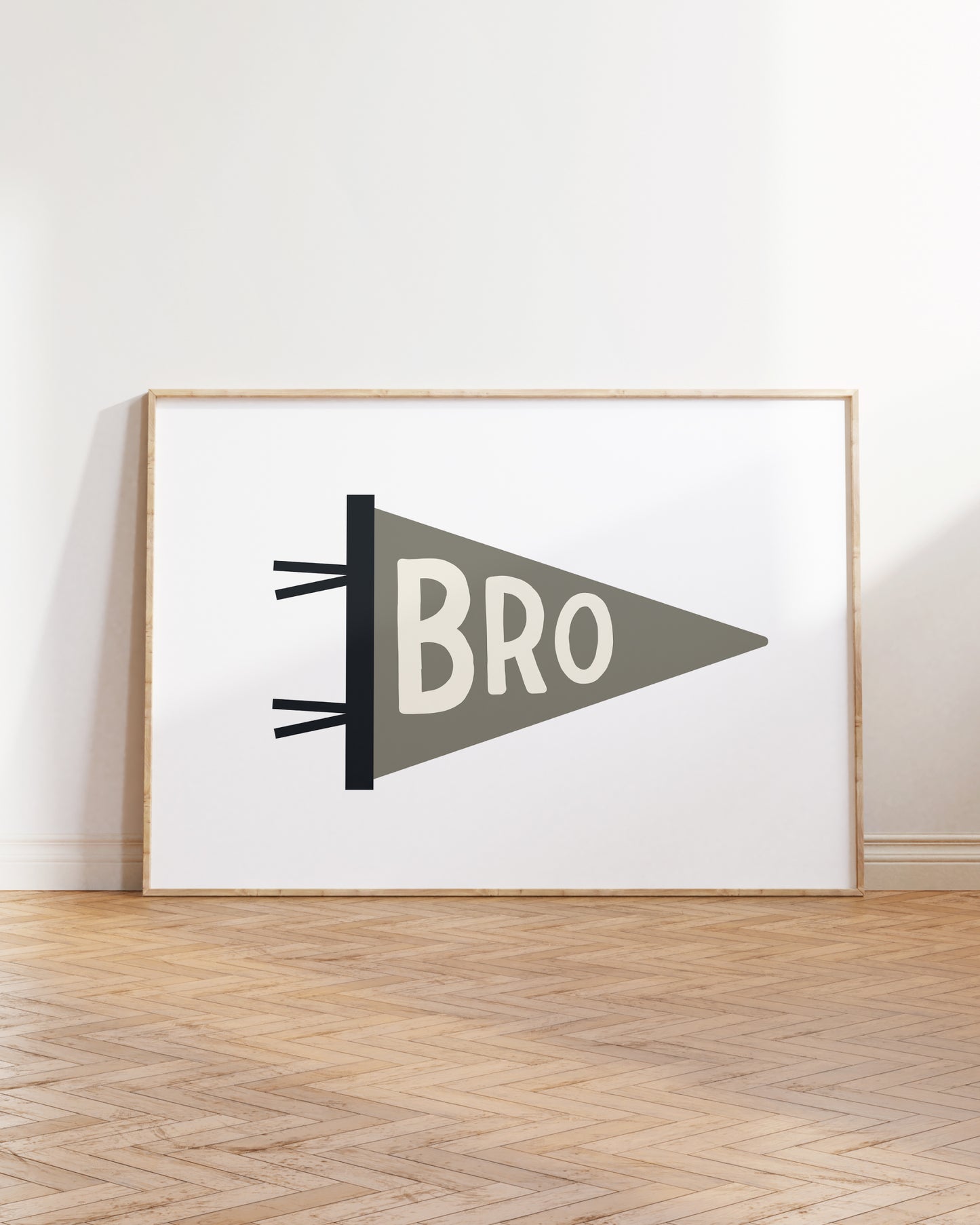 Sis and Bro Pennant Flag Prints