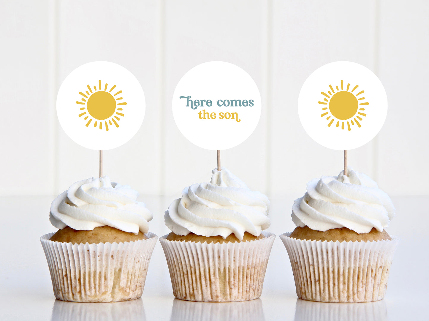 Here comes the son baby shower printable bundle