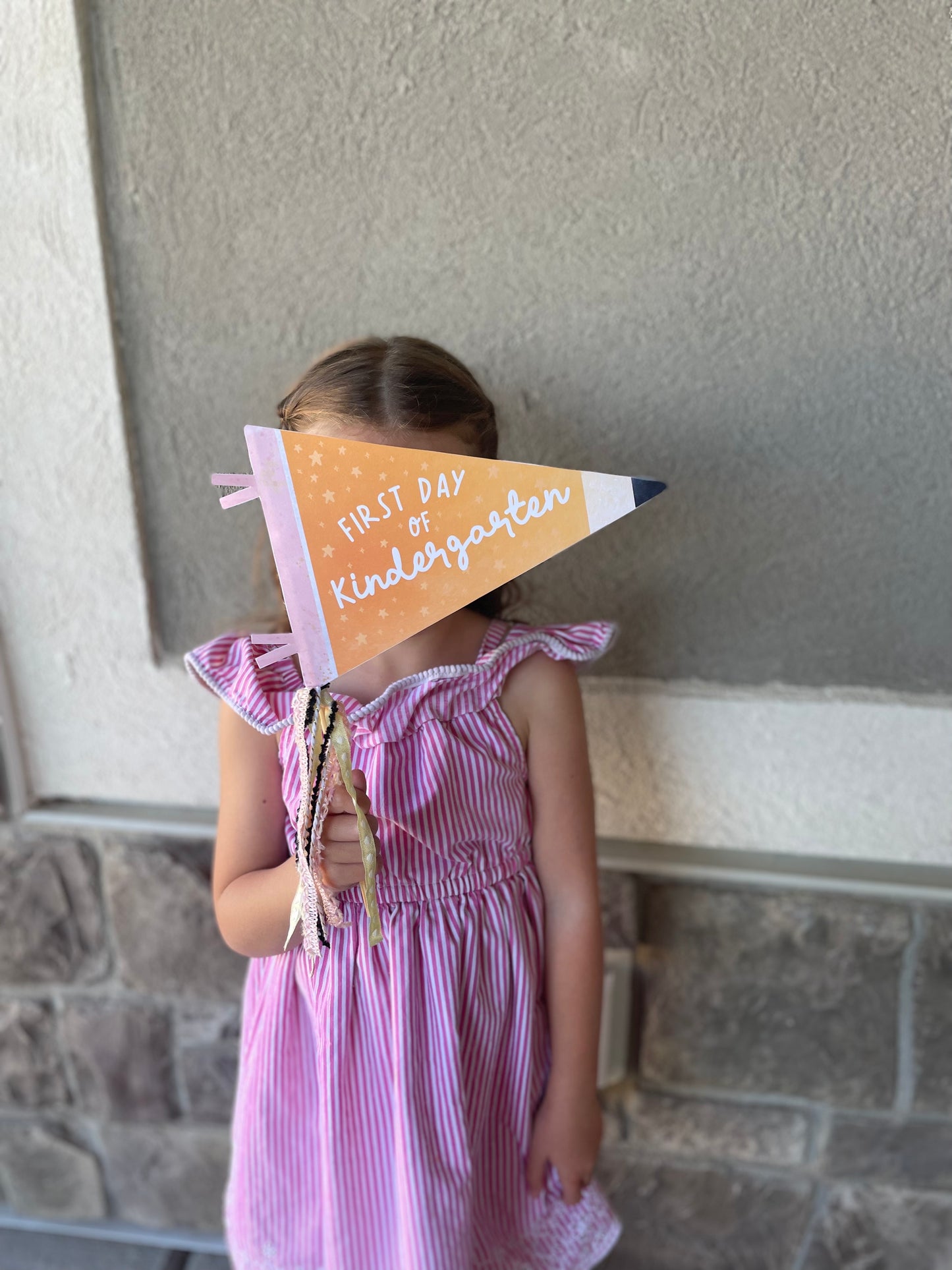First Day Of School Pennant Flags