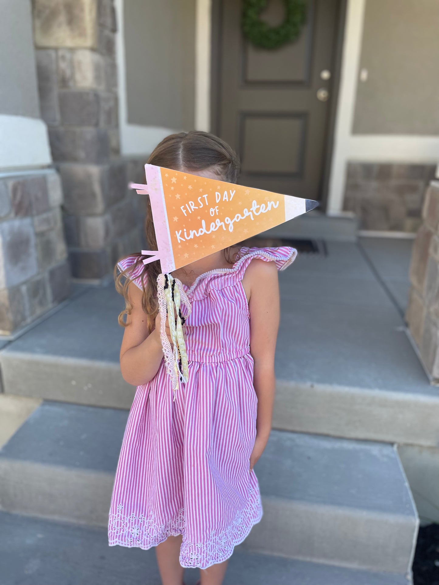 First Day Of School Pennant Flags
