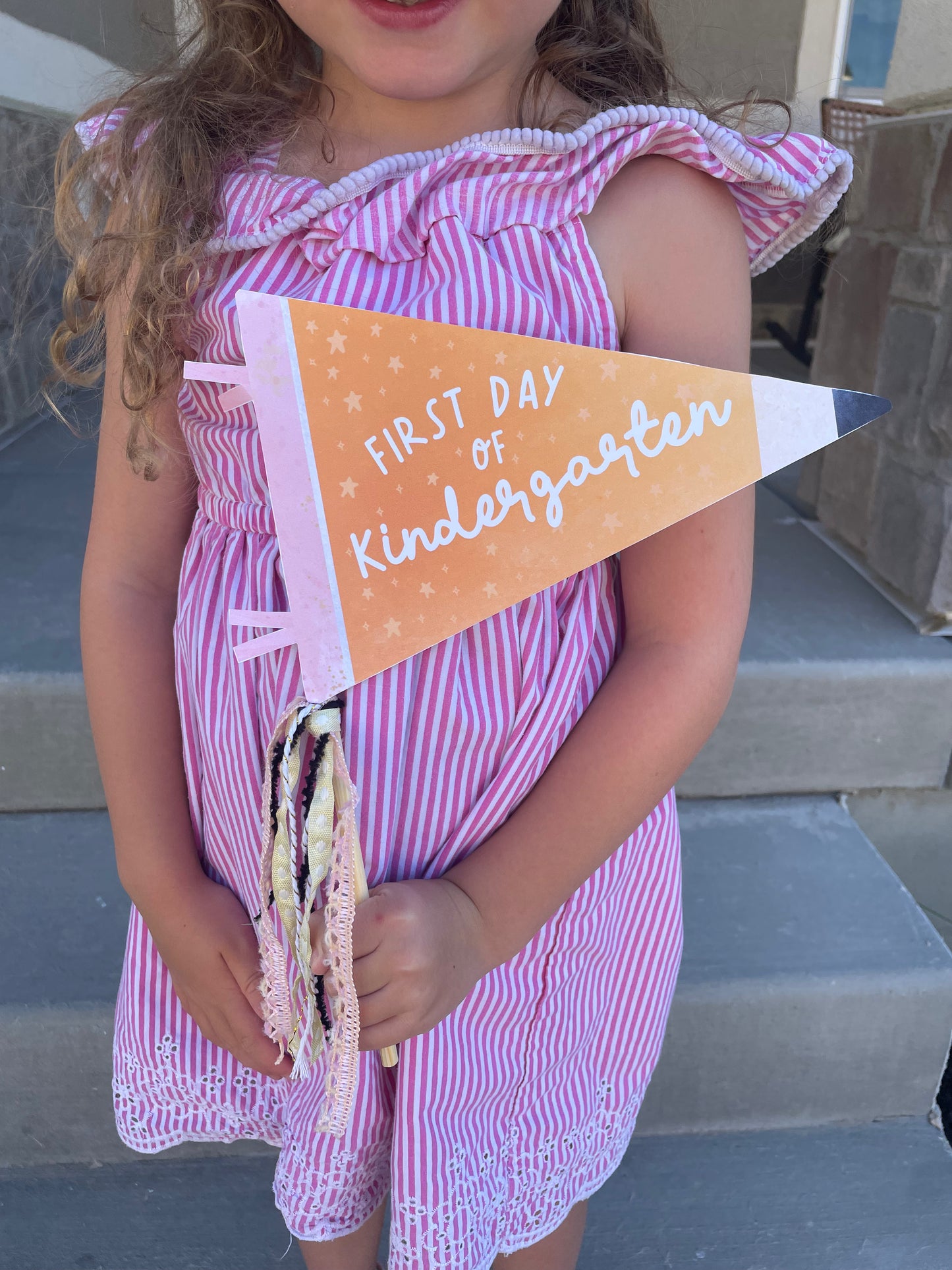 First Day Of School Pennant Flags