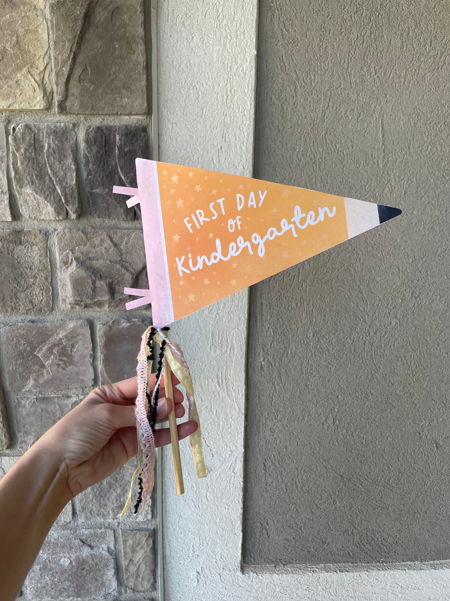 First Day Of School Pennant Flags