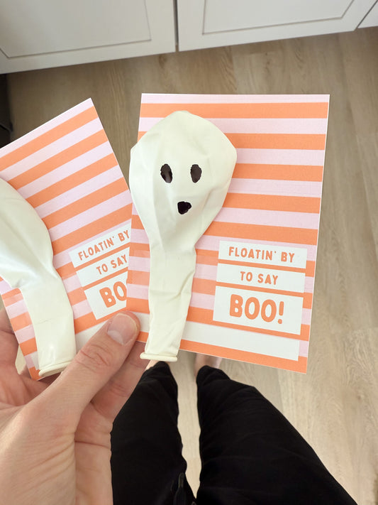Printable floatin by to say boo tags