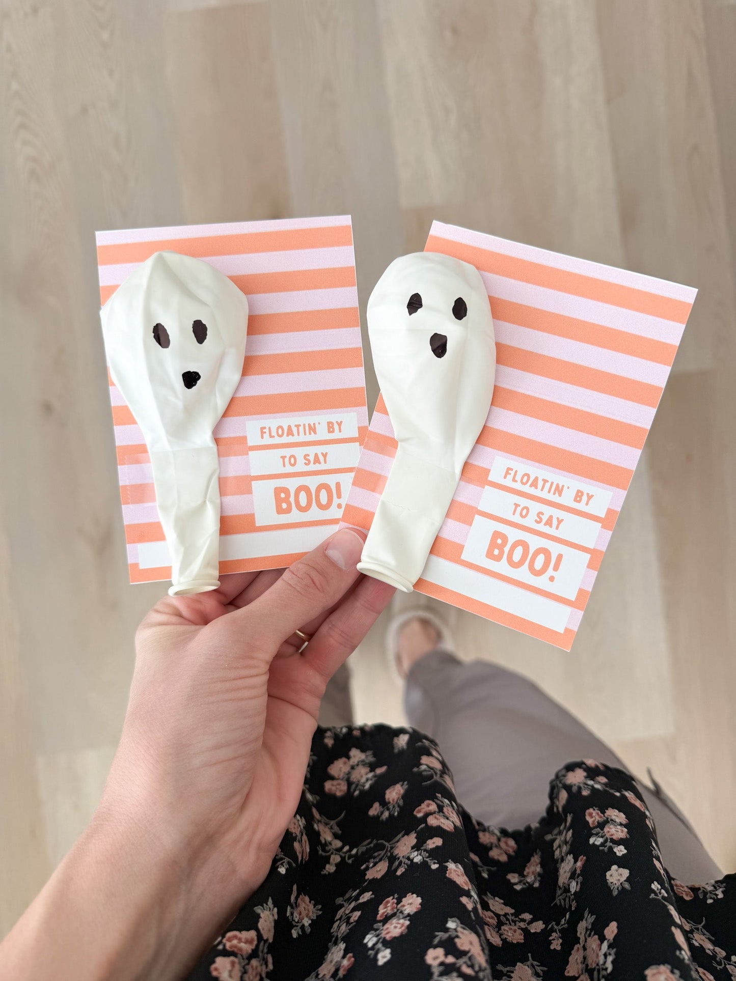 Printable floatin by to say boo tags