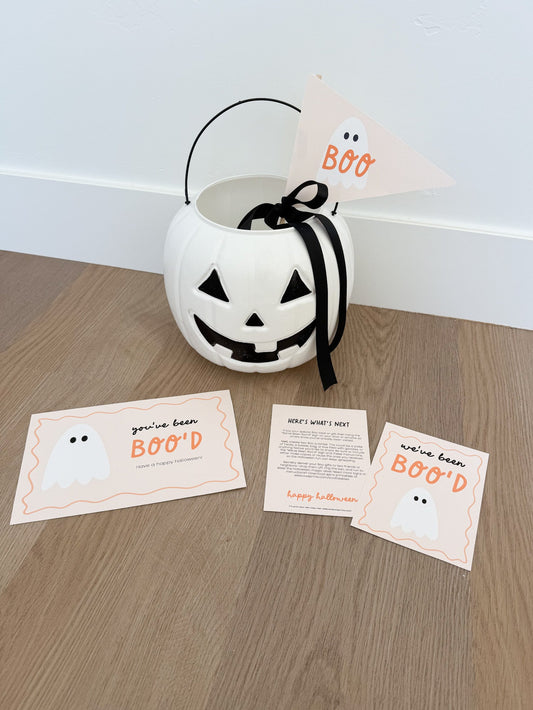 Printable You've been Boo'd Orange