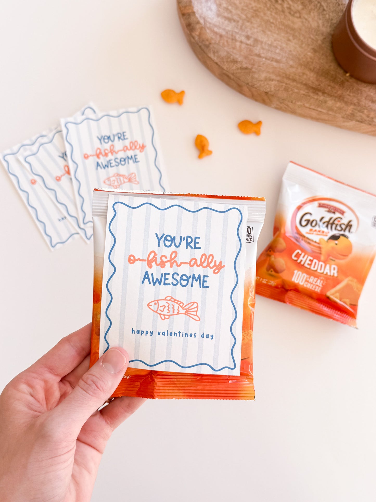 You're o-fish-ally awesome classroom valentine