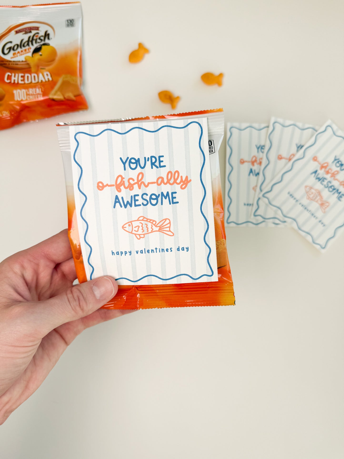 You're o-fish-ally awesome classroom valentine