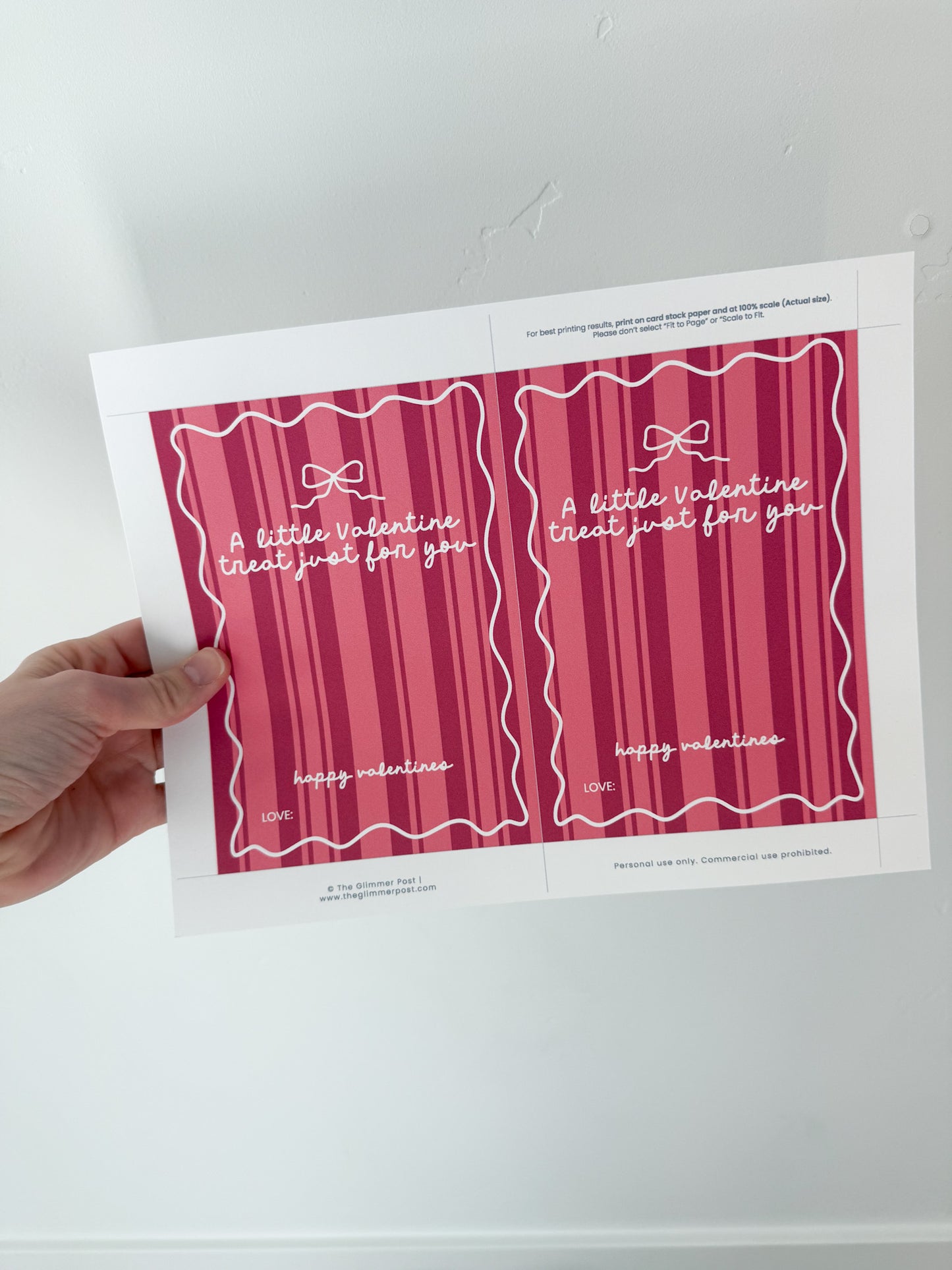 Printable Valentine’s Day Gift Card Holders