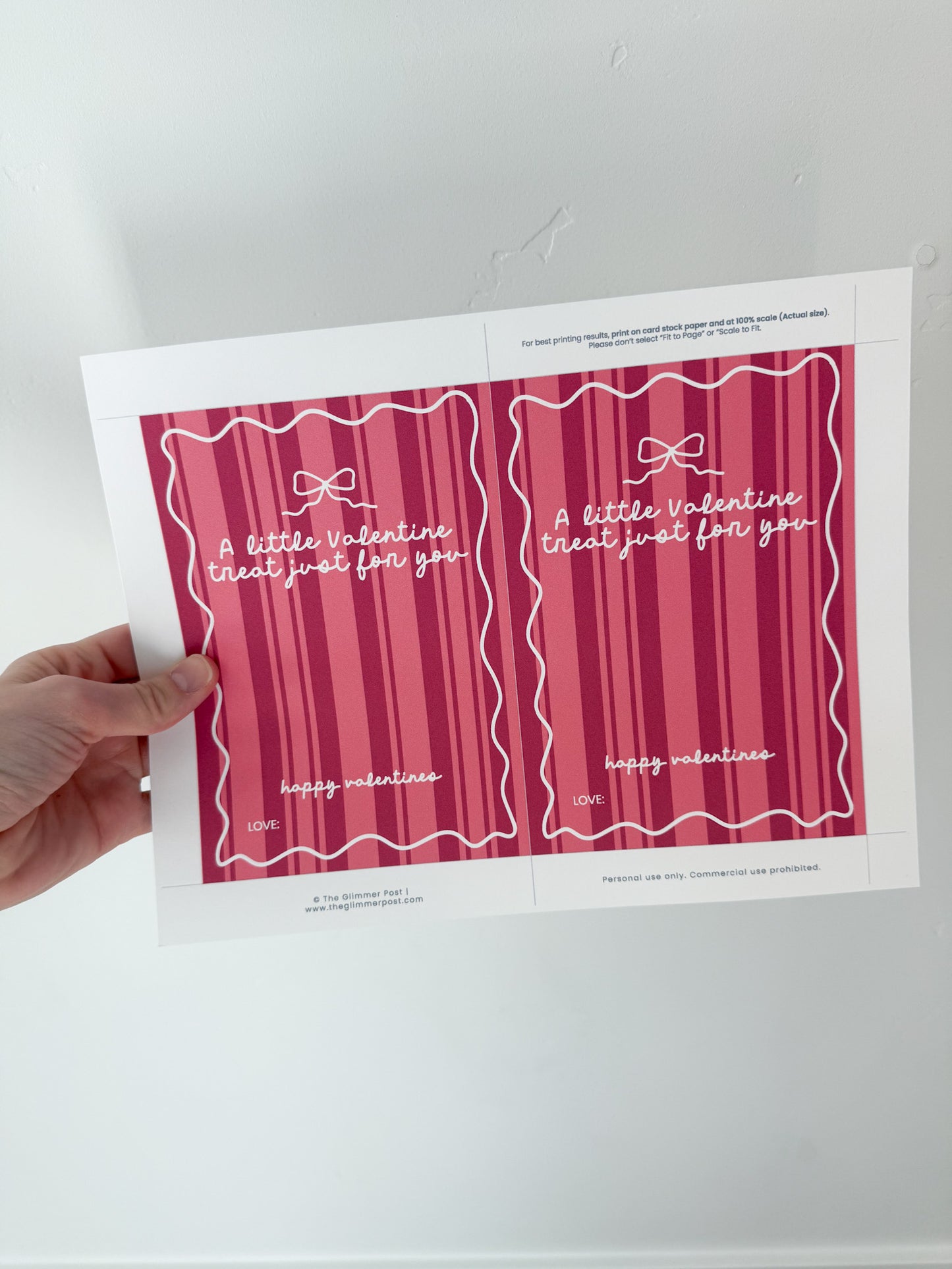 Printable Valentine’s Day Gift Card Holders