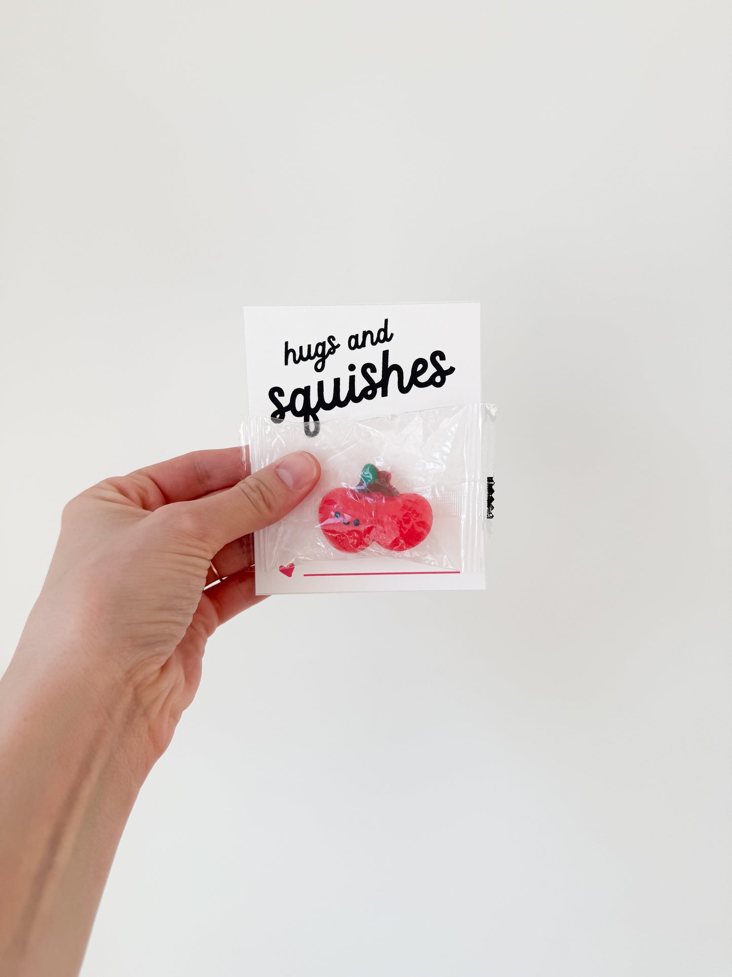 Hugs and Squishes BLK — Printable Valentines