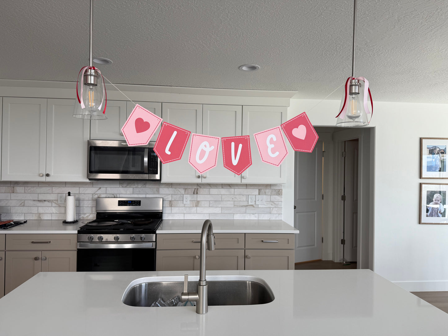 Love Valentines Banner: Valentine Garland | Printable banner