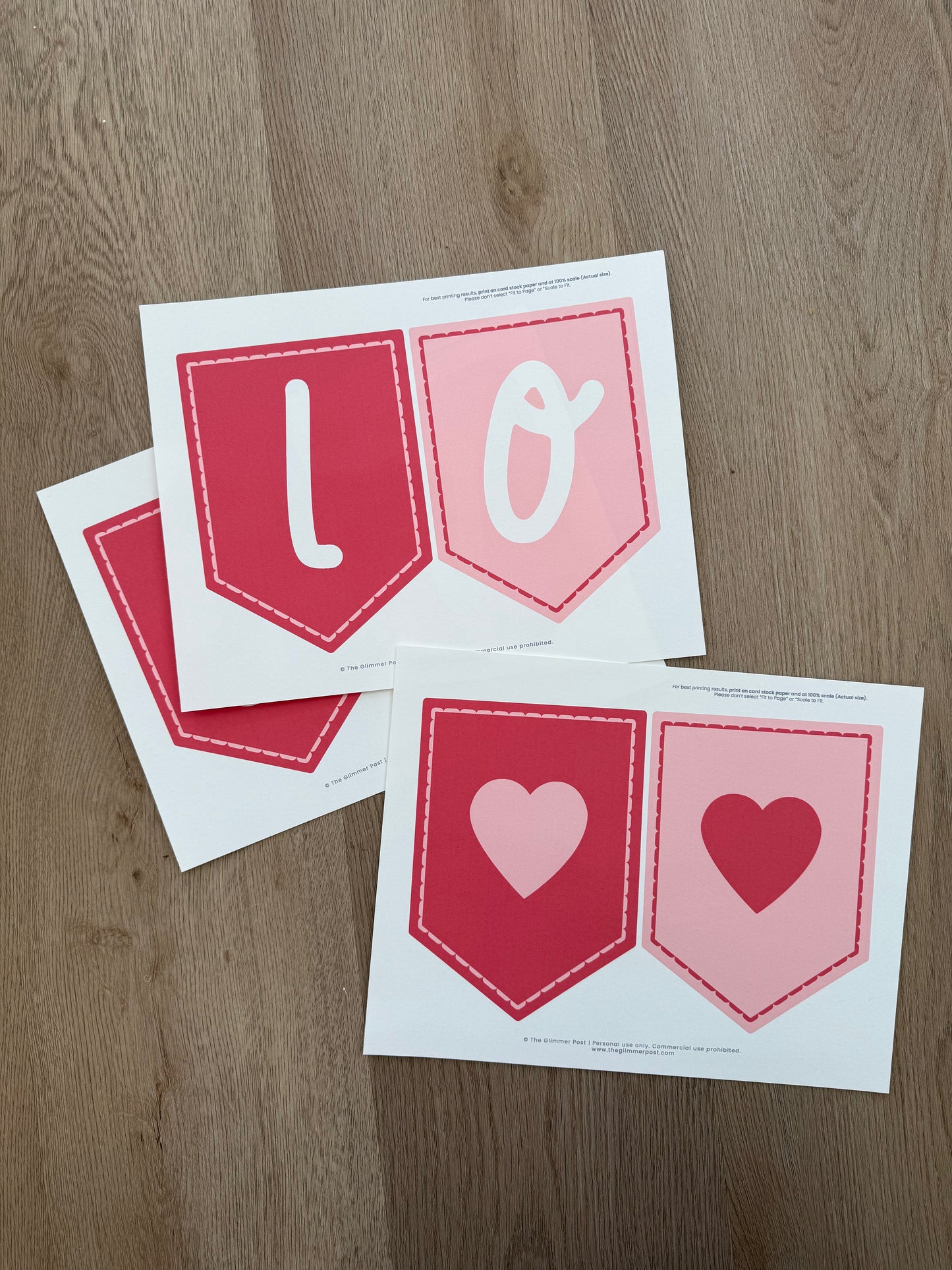 Love Valentines Banner: Valentine Garland | Printable banner
