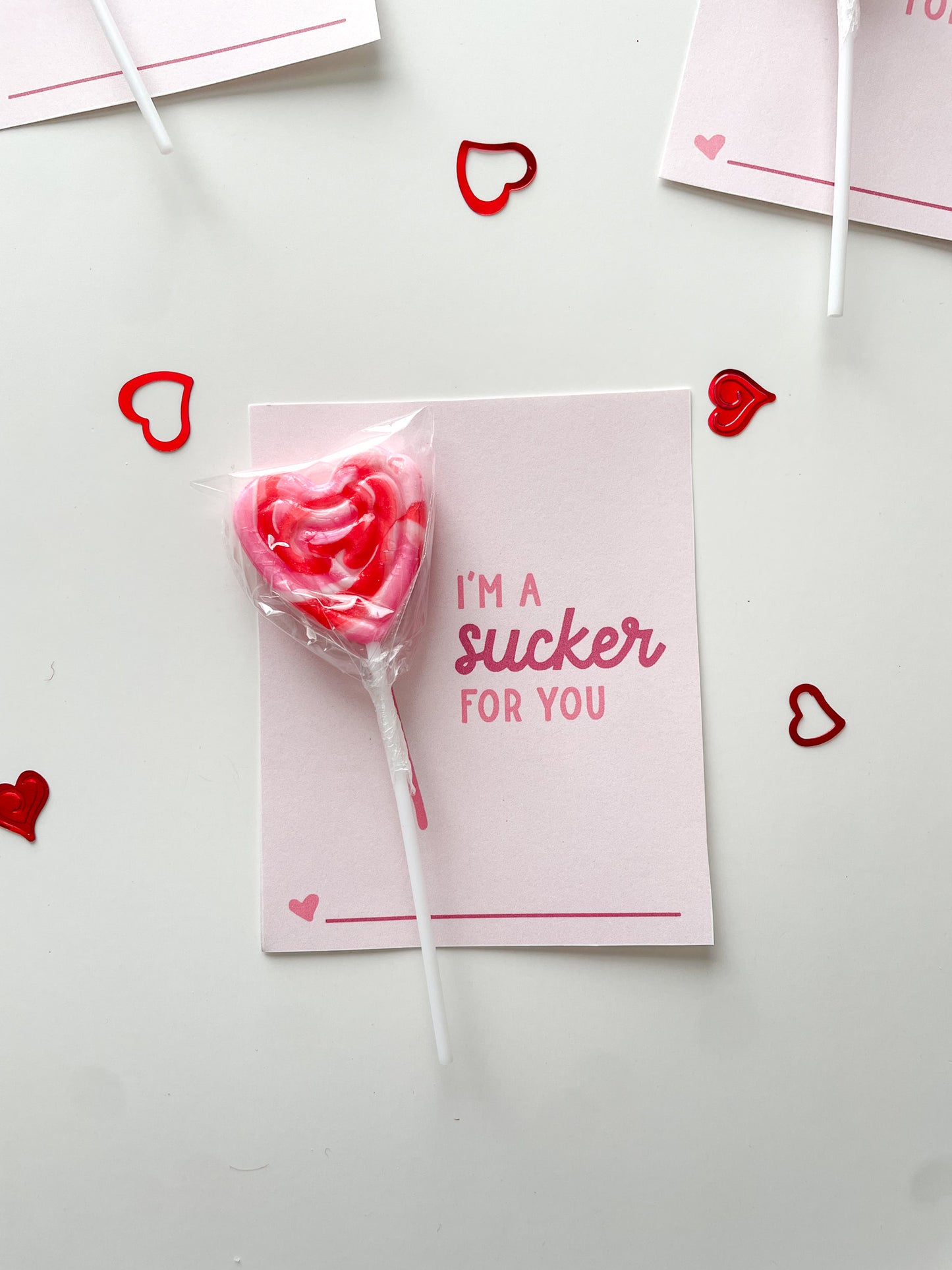 I'm a sucker for you valentine — Printable Valentines