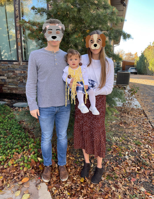 Printable Lady and the Tramp Inspired Masks