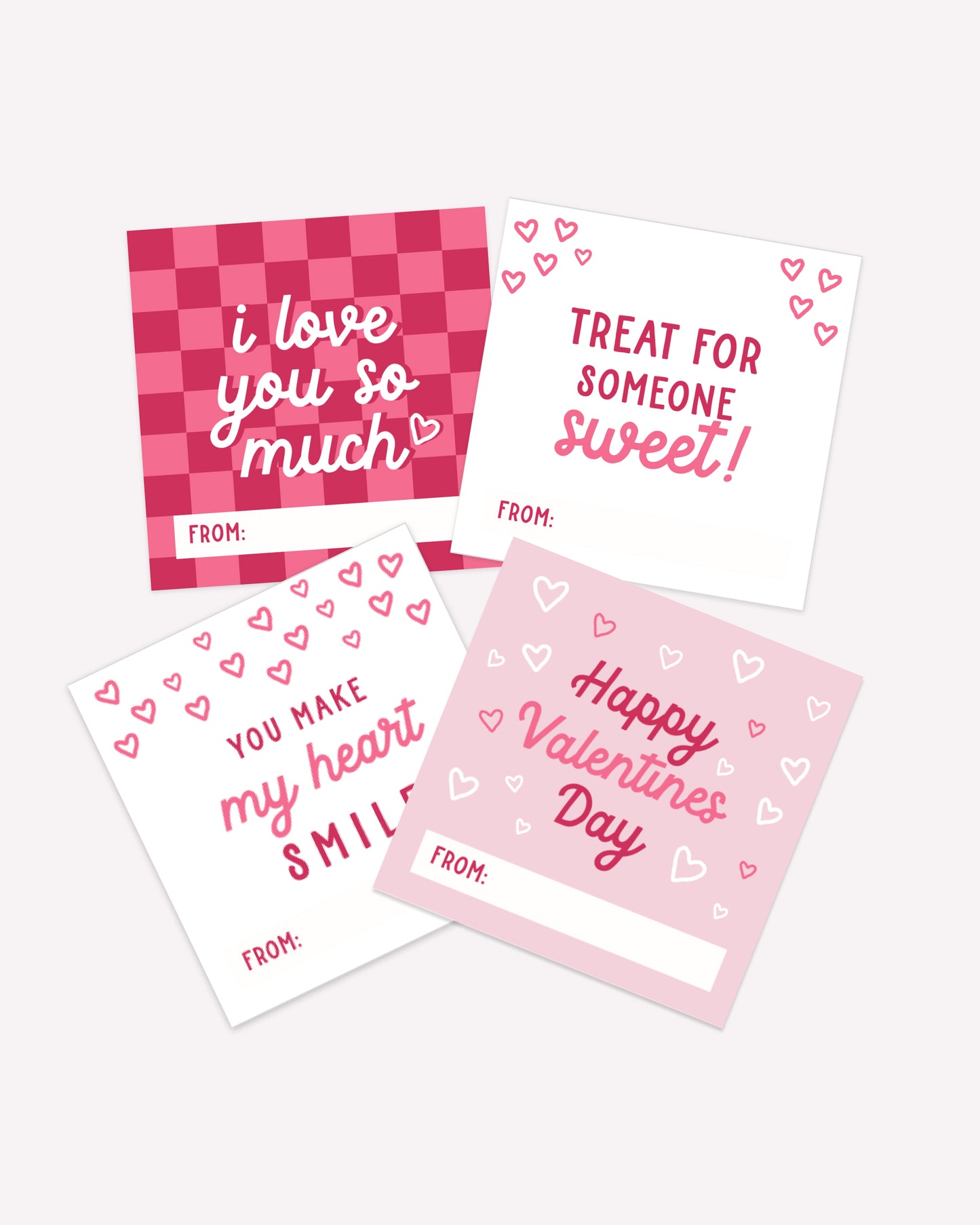 Valentine's Day Variety Cards — Printable Valentines