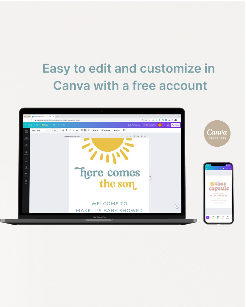 Here Comes Son Welcome Poster