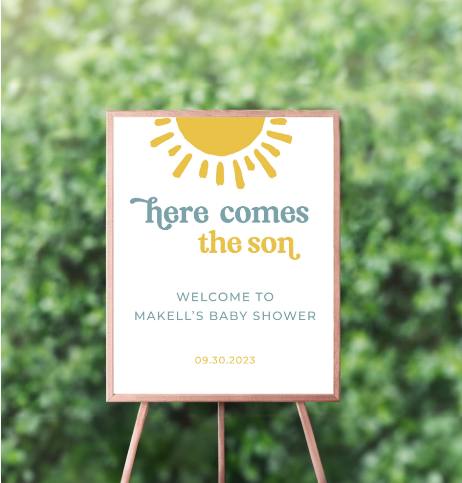 Here Comes Son Welcome Poster