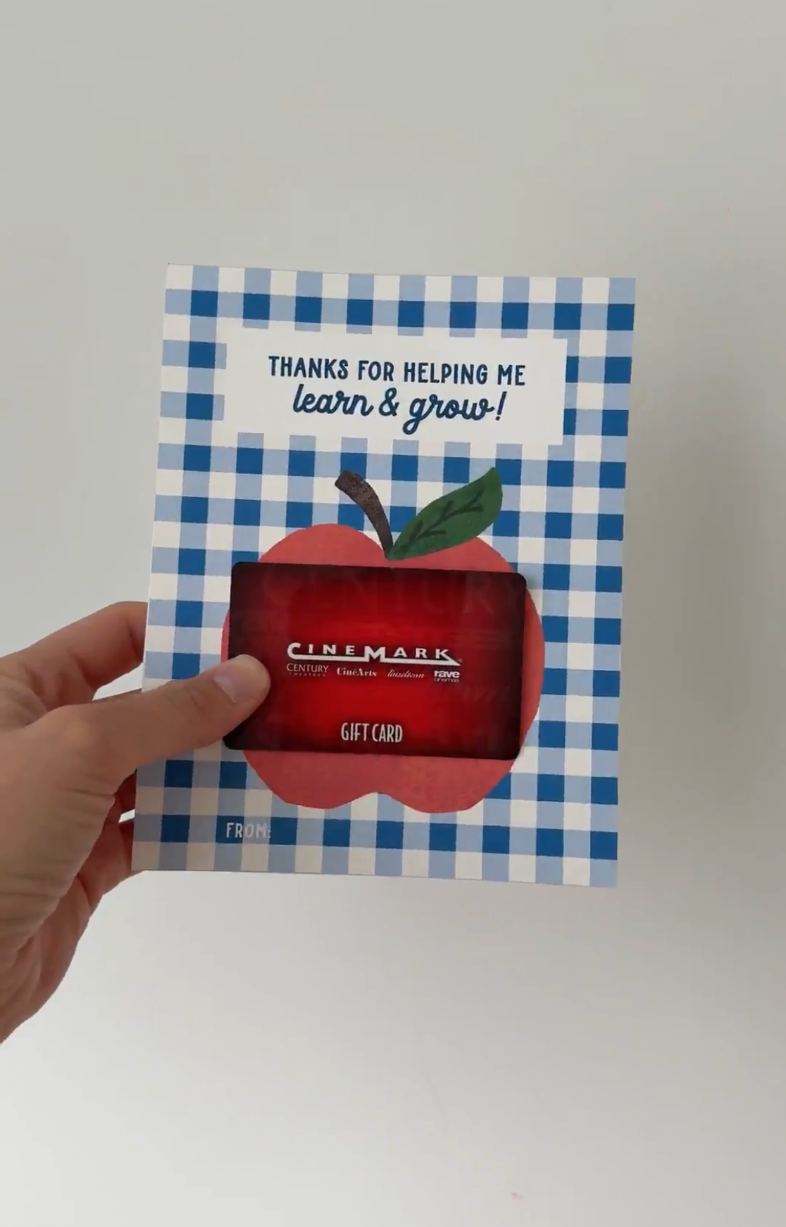 Apple Teacher Gift Card Holder | Teacher appreciation gift
