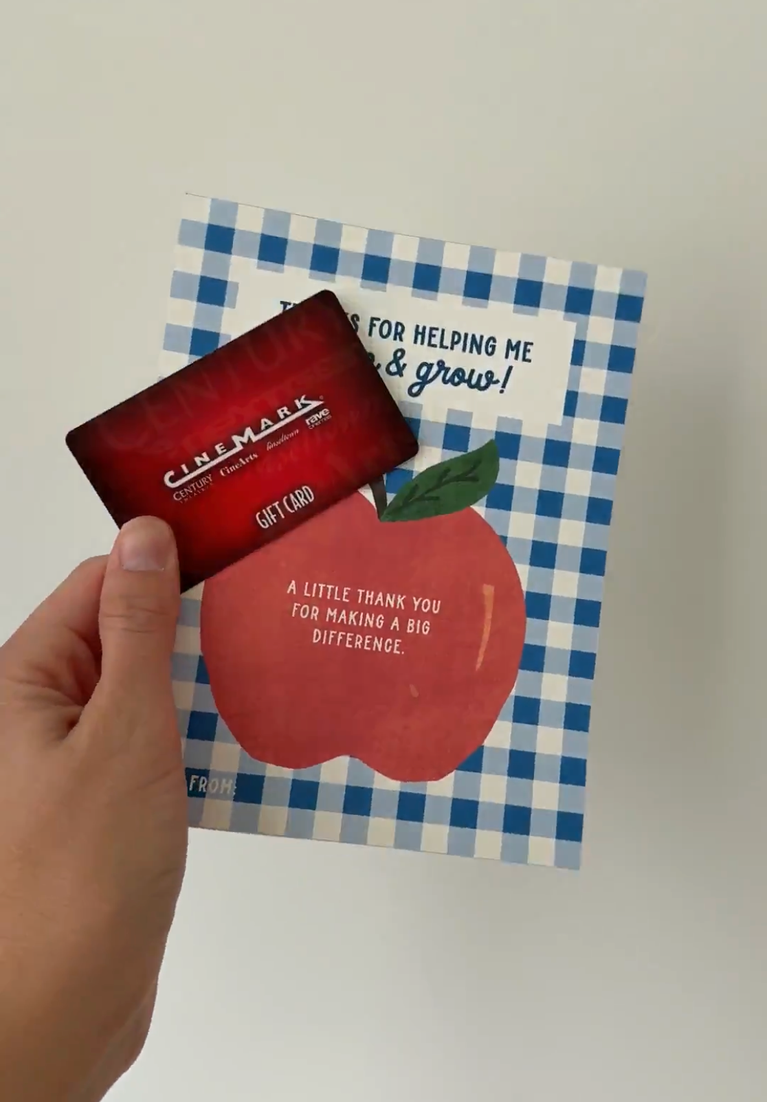 Apple Teacher Gift Card Holder | Teacher appreciation gift