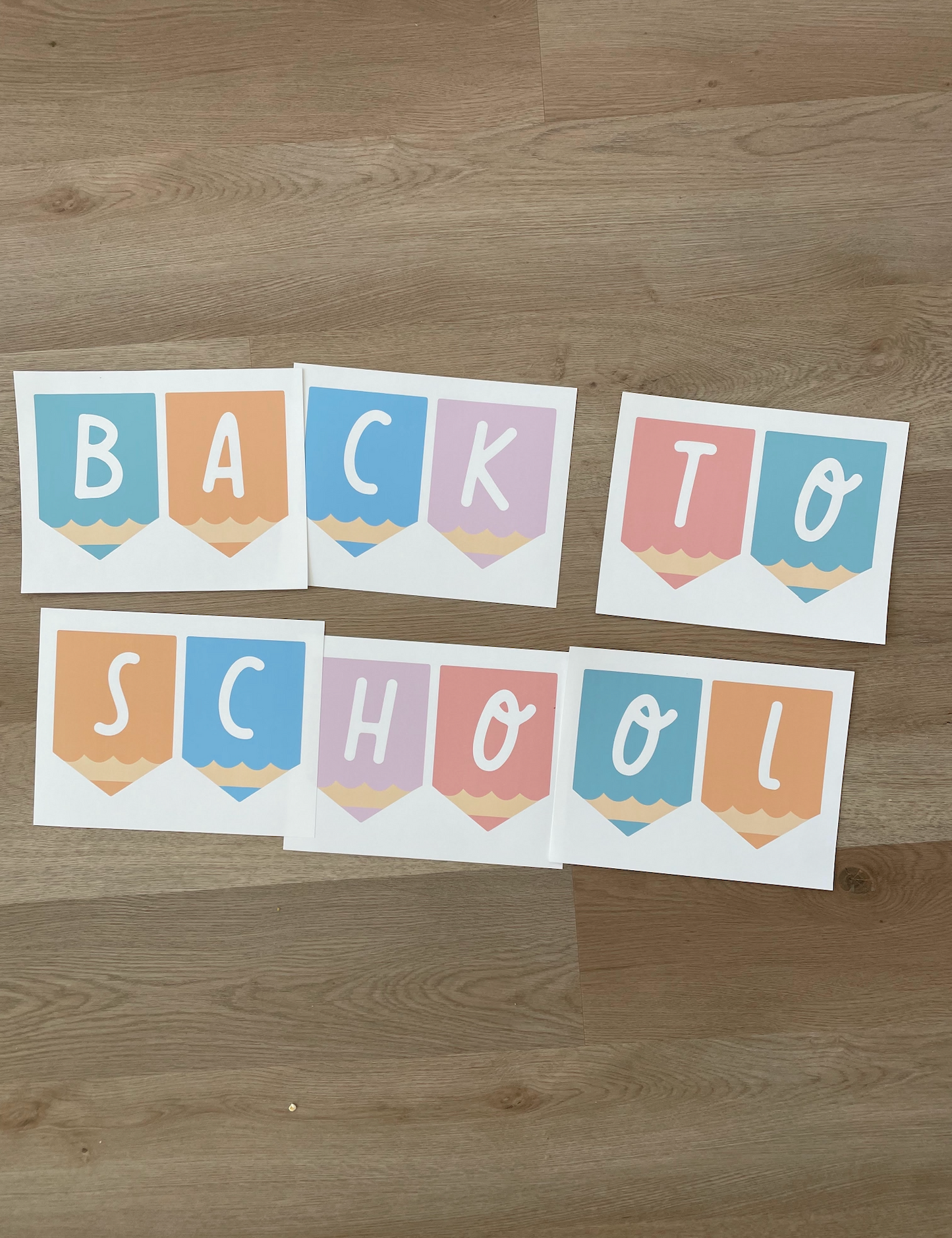 Back to School Garland Printable