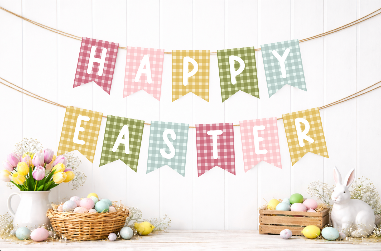 Happy Easter Banner Garland Printable