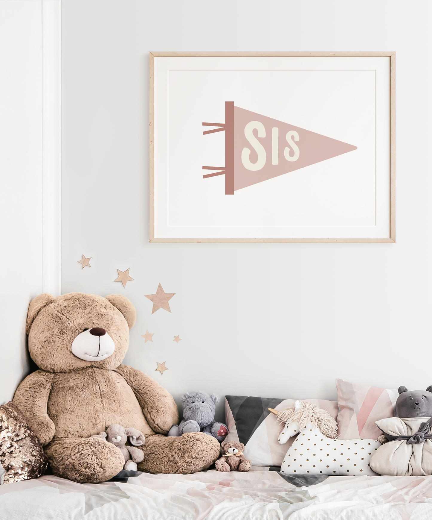 Sis Pennant Flag Print