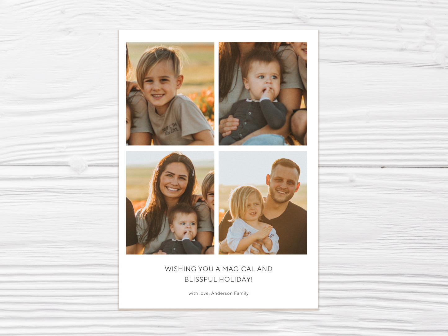 Modern Christmas Card Template