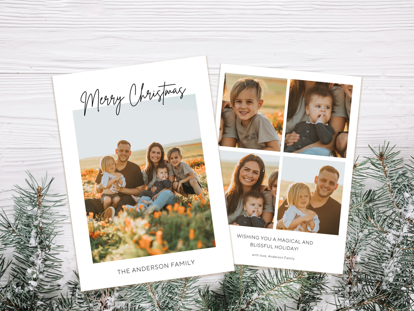 Modern Christmas Card Template