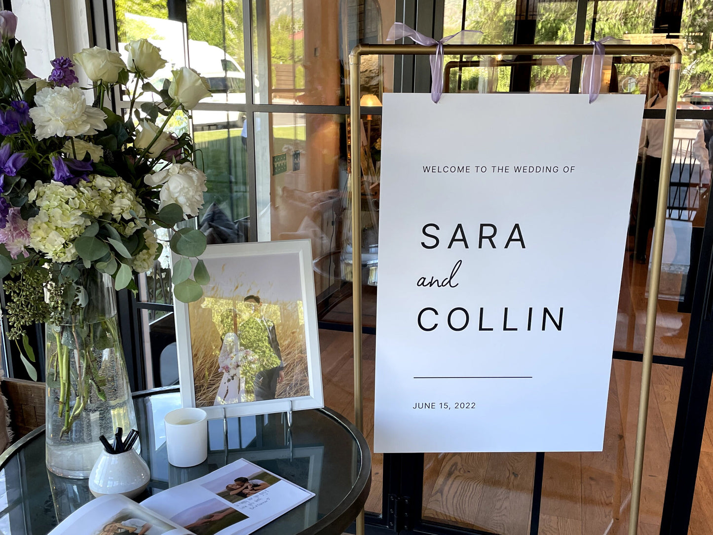 Modern Welcome Wedding Sign