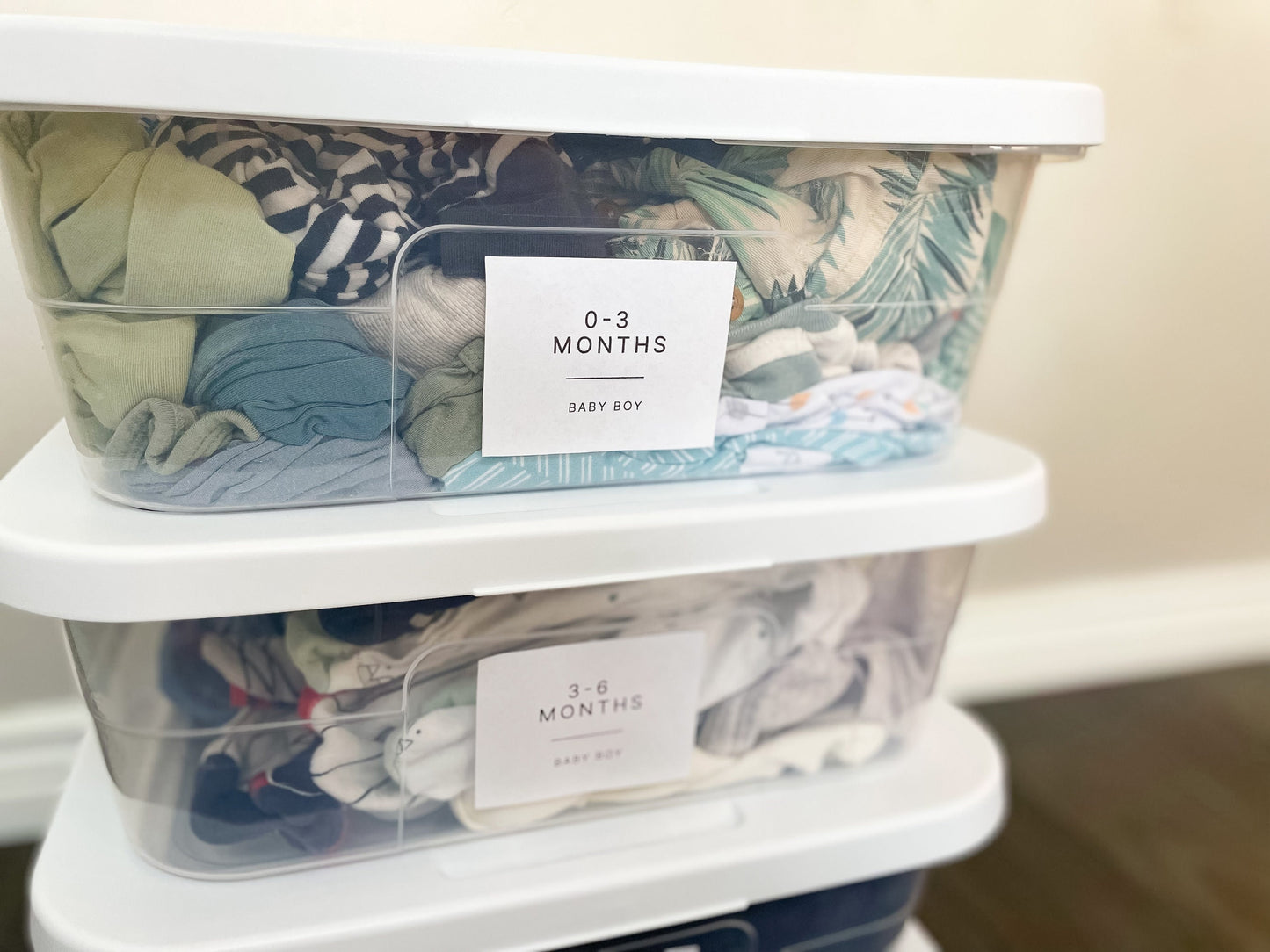 Printable baby storage labels
