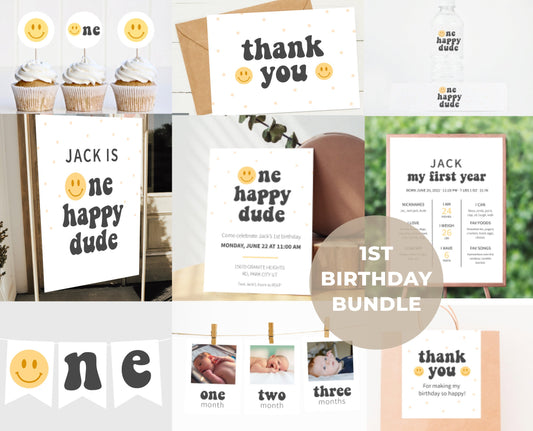 One Happy Dude birthday bundle