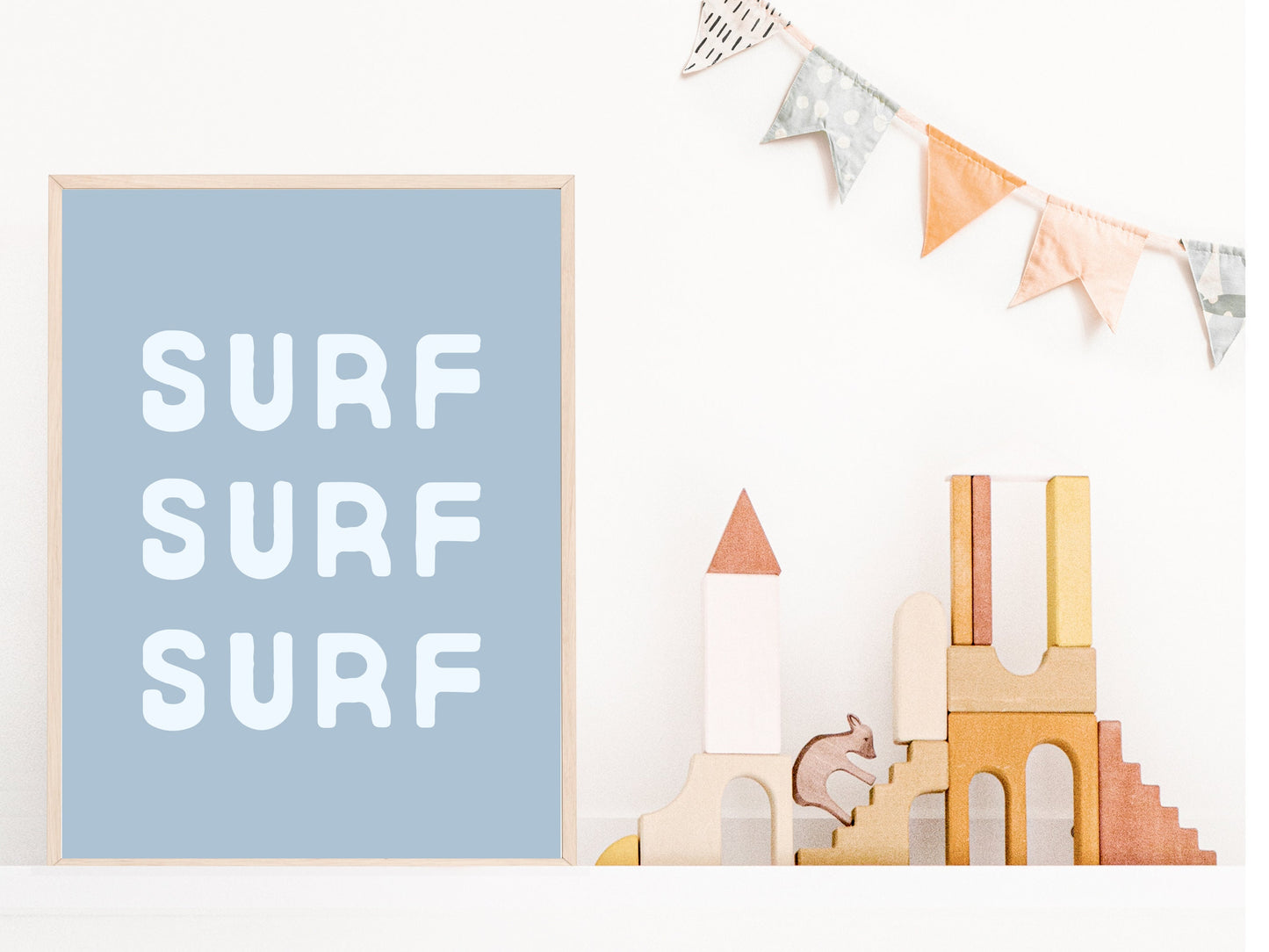 Surf Surf Surf Wall Print