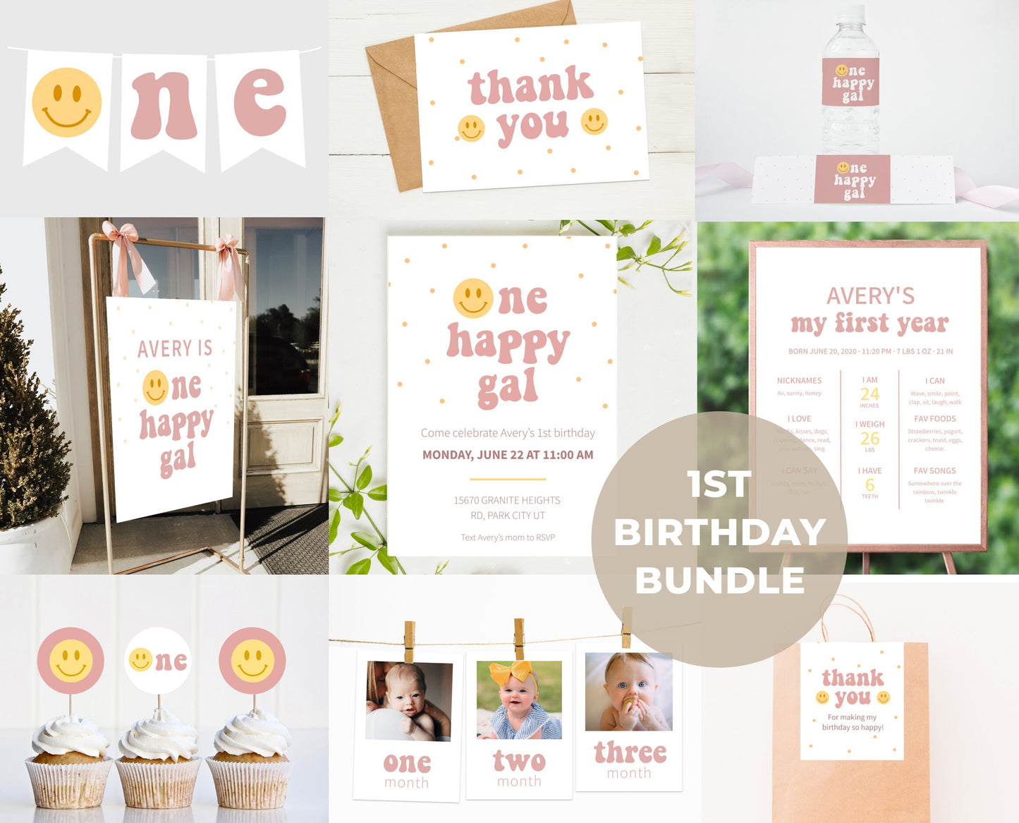 One Happy Gal birthday bundle