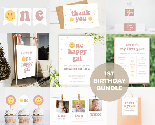 One Happy Gal birthday bundle