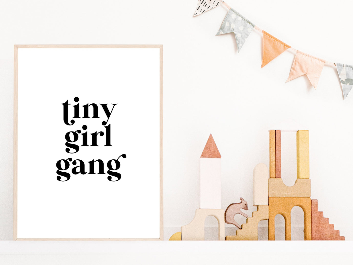 Tiny Girl Gang Quote Printable Art