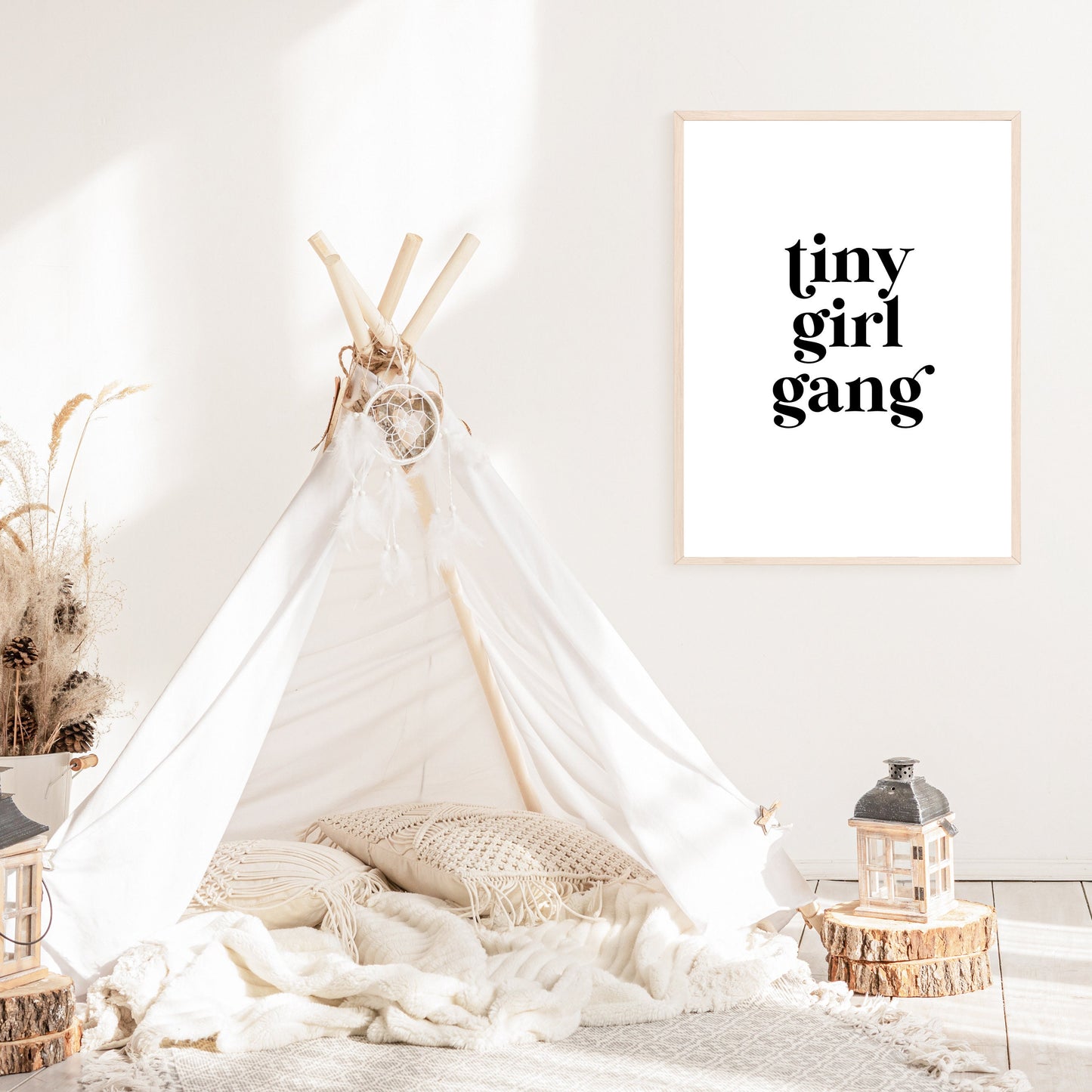 Tiny Girl Gang Quote Printable Art