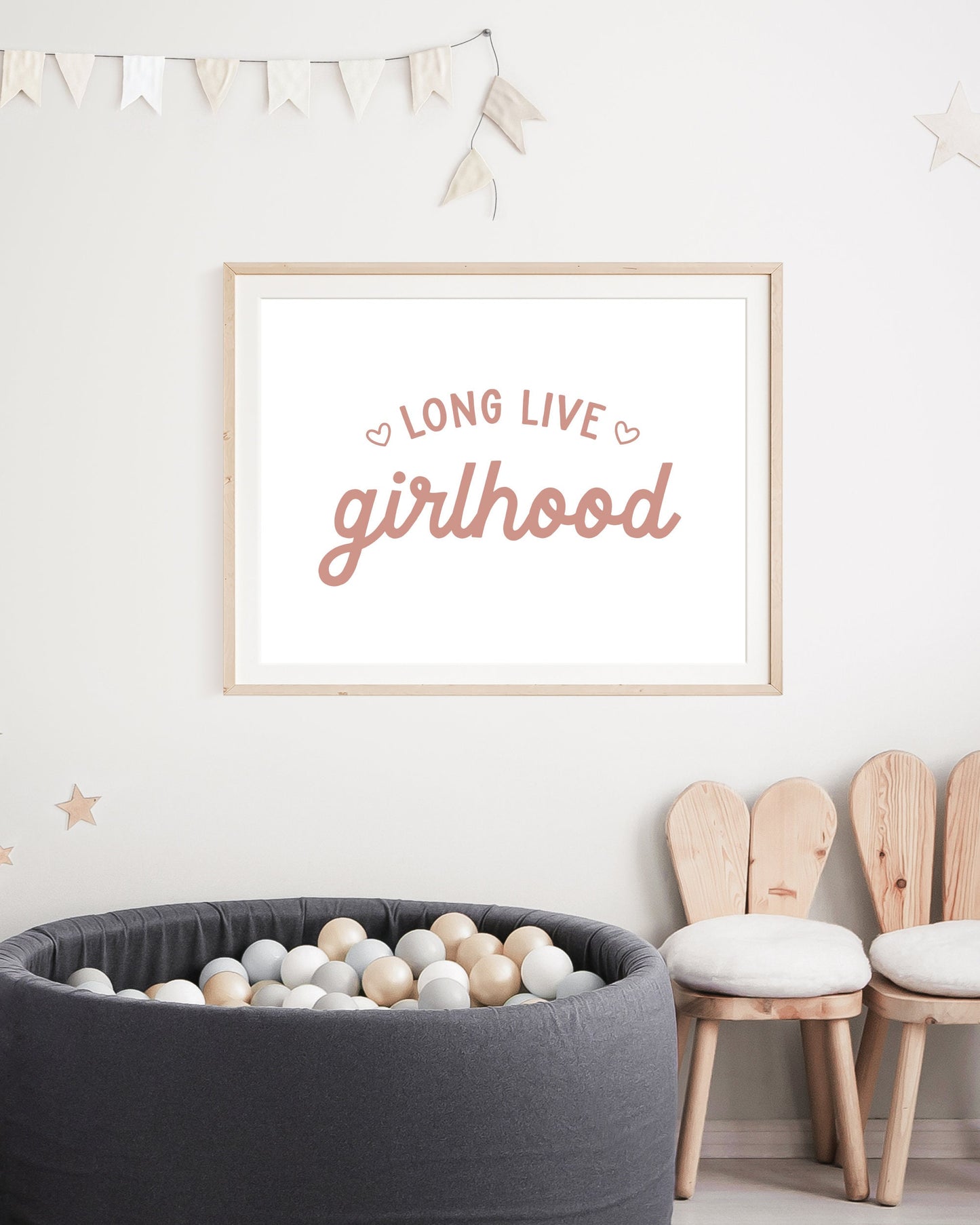 Long Live Girlhood Pink & White