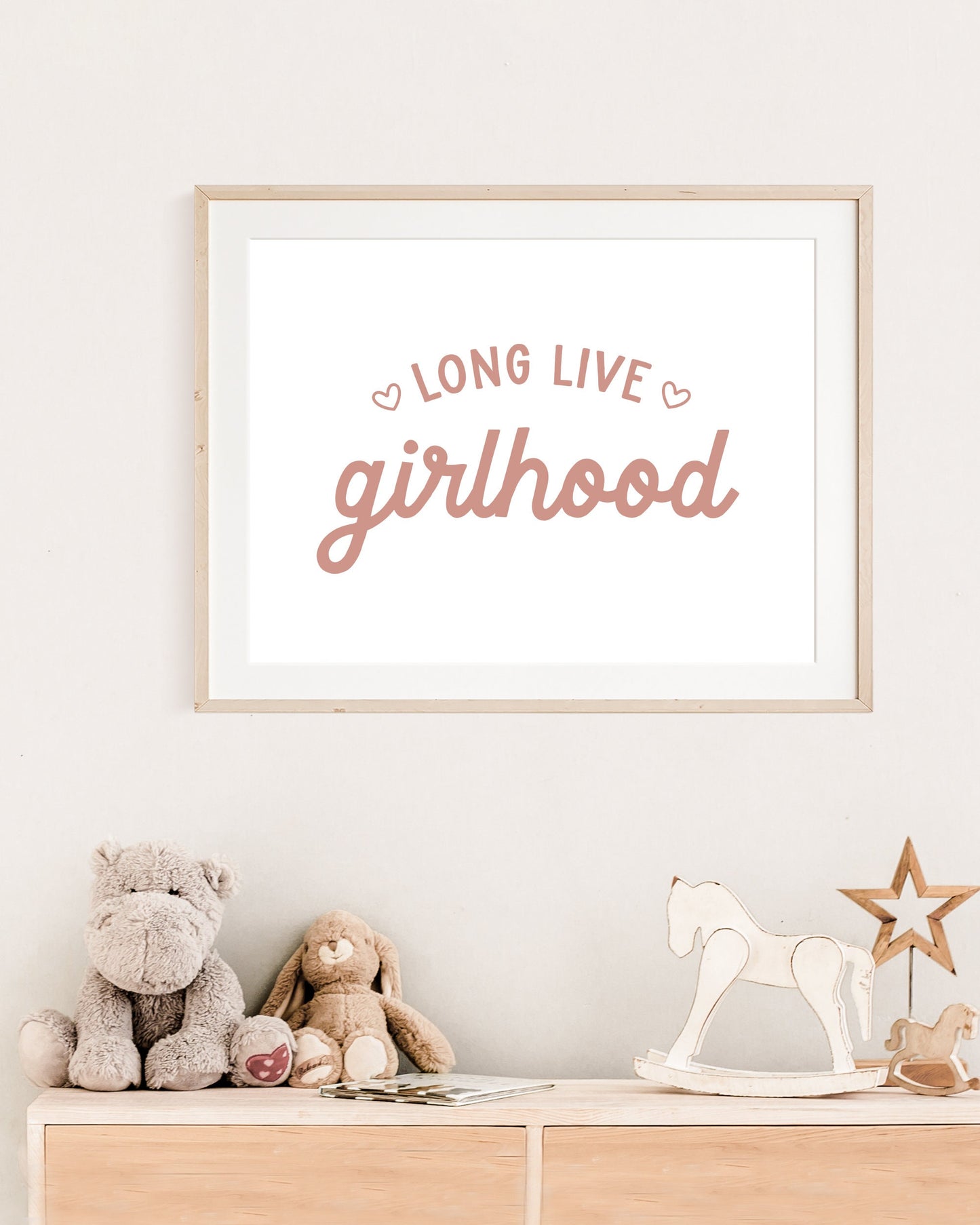 Long Live Girlhood Pink & White