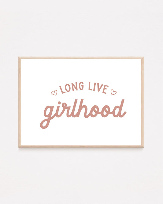 Long Live Girlhood Pink & White