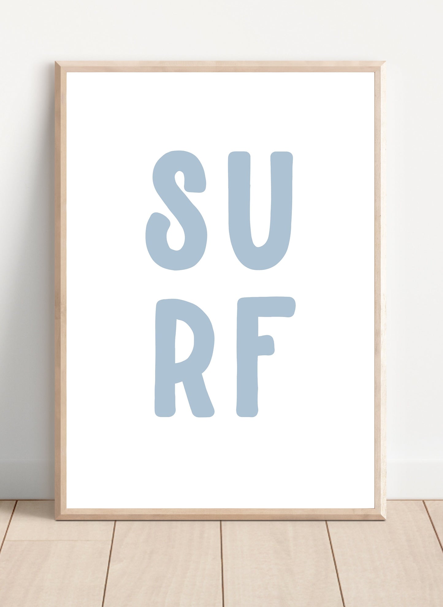 Surf Typography Print