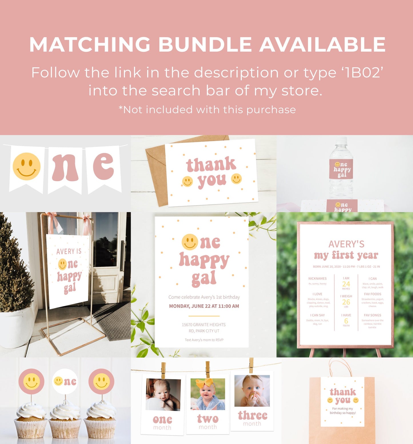 One Happy Gal birthday High Chair banner